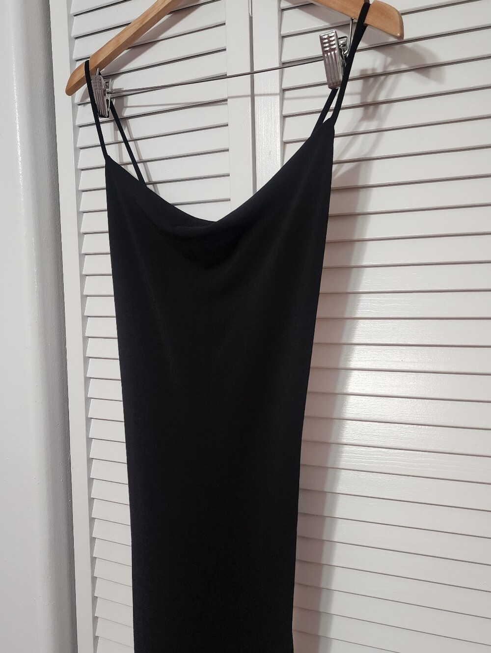 E.L.H. Studio Lightweight Black Maxi Dress with Spaghetti Straps